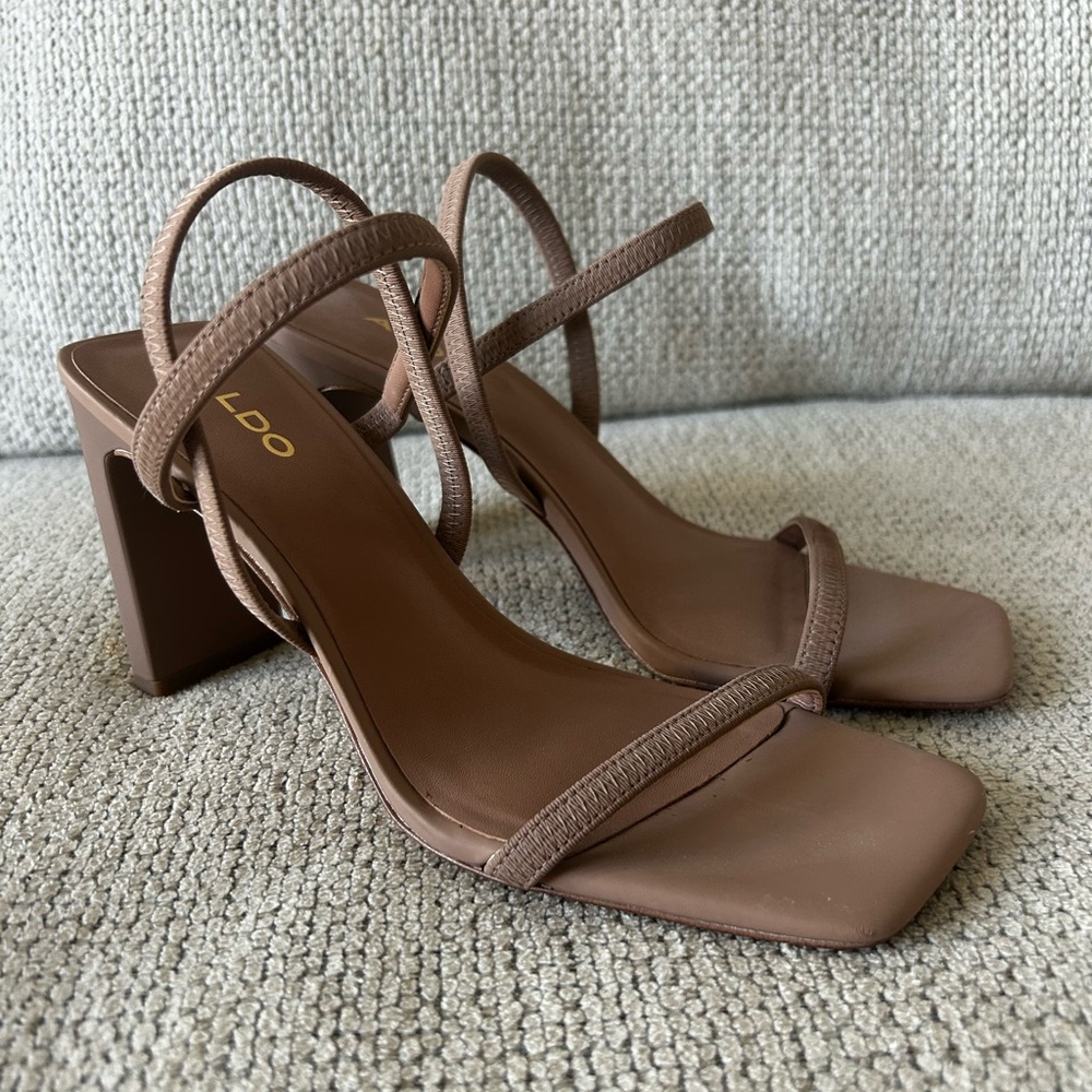 ALDO Women's Brown Strappy Heels